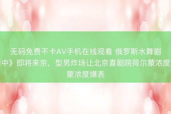 无码免费不卡AV手机在线观看 俄罗斯水舞剧《雨中》即将来京，型男炸场让北京喜剧院荷尔蒙浓度爆表