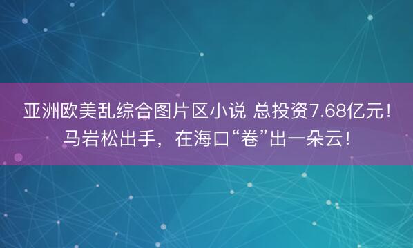 亚洲欧美乱综合图片区小说 总投资7.68亿元！马岩松出手，在海口“卷”出一朵云！