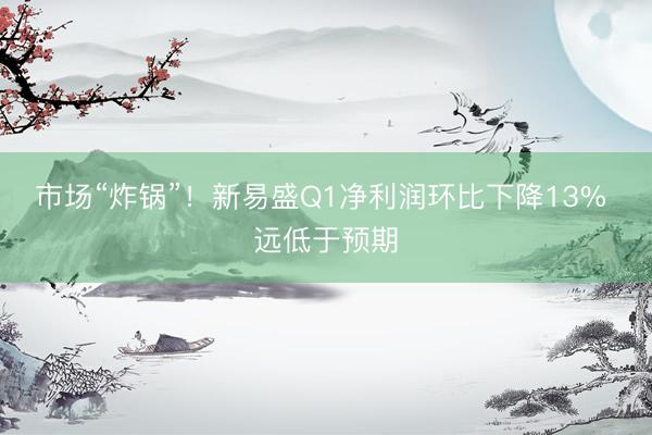 市场“炸锅”！新易盛Q1净利润环比下降13% 远低于预期