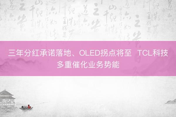 三年分红承诺落地、OLED拐点将至  TCL科技多重催化业务势能