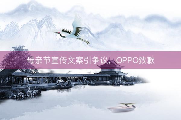 母亲节宣传文案引争议，OPPO致歉