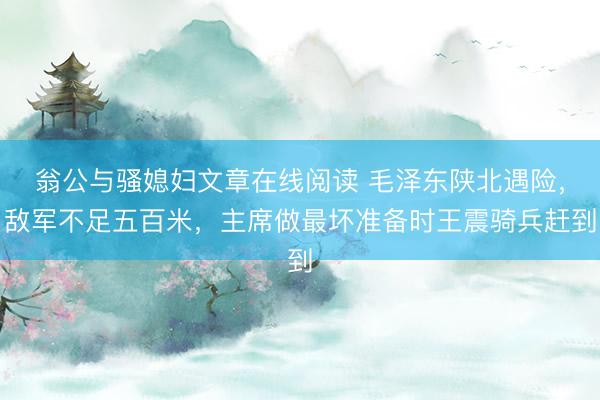 翁公与骚媳妇文章在线阅读 毛泽东陕北遇险，敌军不足五百米，主席做最坏准备时王震骑兵赶到