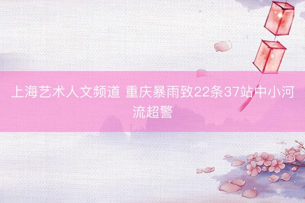 上海艺术人文频道 重庆暴雨致22条37站中小河流超警