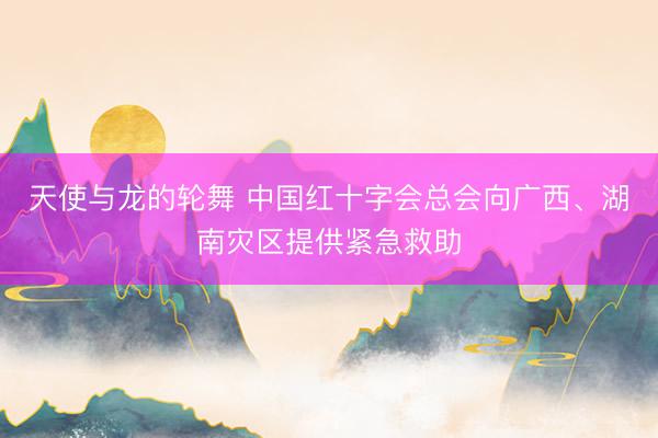 天使与龙的轮舞 中国红十字会总会向广西、湖南灾区提供紧急救助